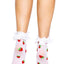 Leg Avenue Strawberry Polka Dot Ruffle Top Anklets