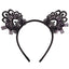 Leg Avenue Venice Lace Cat Ears with Organza Bows - Black - One Size