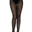Leg Avenue Zebra Net Tights - Black - One Size