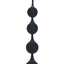 Levelz Waterdrop Silicone Anal Balls - Black - XXLarge - 60mm