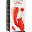 Lickgasm Deep Kiss Kissing Rechargeable Silicone Rabbit Vibrator - Red