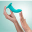 Limba S Silicone Posable Dildo with Suction Cup Base - Carribean