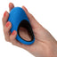 Link Up Remote Max Rechargeable Silicone Dual Stimulating Cock Ring with Remote Control - Black/Blue