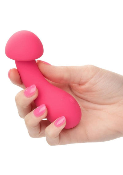 Liquid Silicone Pixies Exciter Rechargeable Vibrator - Pink