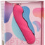 Liquid Silicone Pixies Ripple Rechargeable Vibrator - Pink