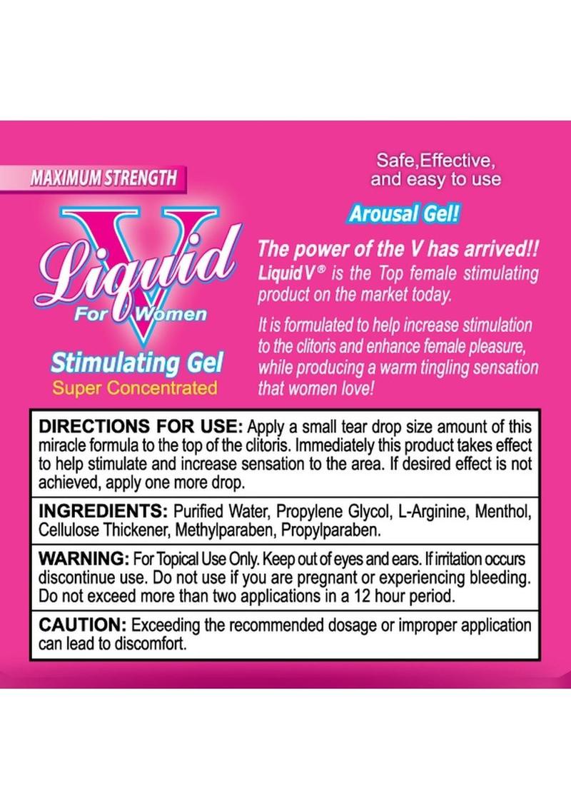 Liquid V Stimulating Gel For Women - .1 Oz