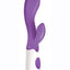 Lotus Sensual Massager #2 Silicone Rabbit Vibrator - Purple/White