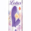 Lotus Sensual Massager #3 Silicone Rabbit Vibrator - Purple/White