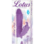 Lotus Sensual Massager #4 Silicone Rabbit Vibrator - Purple/White