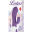 Lotus Sensual Massager #5 Silicone Rabbit Vibrator - Purple/White