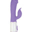 Lotus Sensual Massager #6 Silicone Rabbit Vibrator - Purple/White