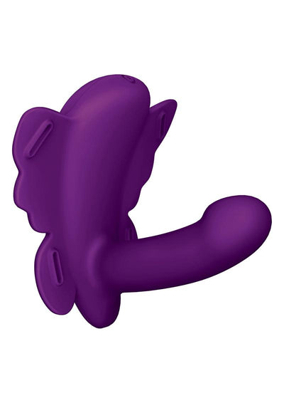 Love Distance Reach G App Controlled Rechargeable Silicone Wearable Vibrator - Purple