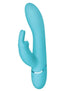 Love Distance Receive App Controlled Silicone Rechargeable Rabbit Vibrator - Teal