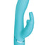 Love Distance Receive App Controlled Silicone Rechargeable Rabbit Vibrator - Teal