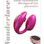 Love to Love Wonderlover Rechargeable Silicone Dual Vibrator with Remote - Iridescent - Berry