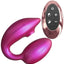Love to Love Wonderlover Rechargeable Silicone Dual Vibrator with Remote - Iridescent - Berry