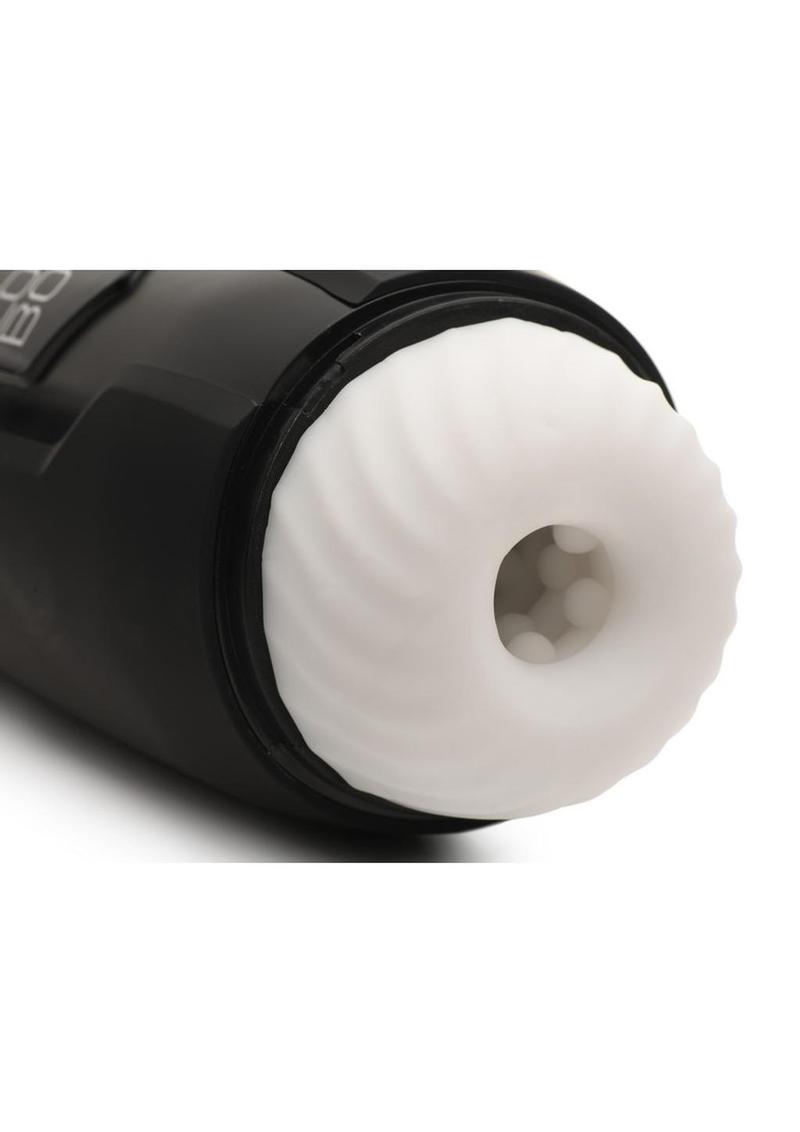 Lovebotz The Milker Max Rechargeable 14x Thrusting and Vibrating Masturbator - Black