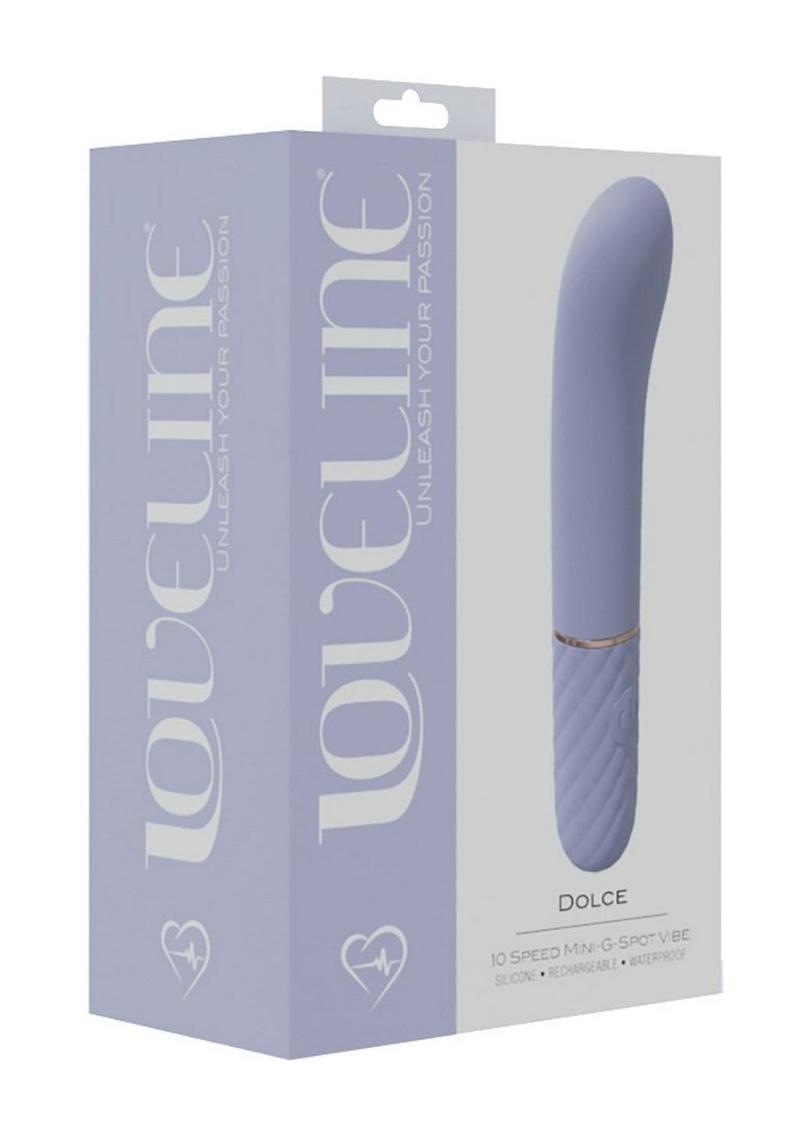 Loveline Dolce Silicone Rechargeable 10 Speed Mini G-Spot Vibrator - Lavender/Purple