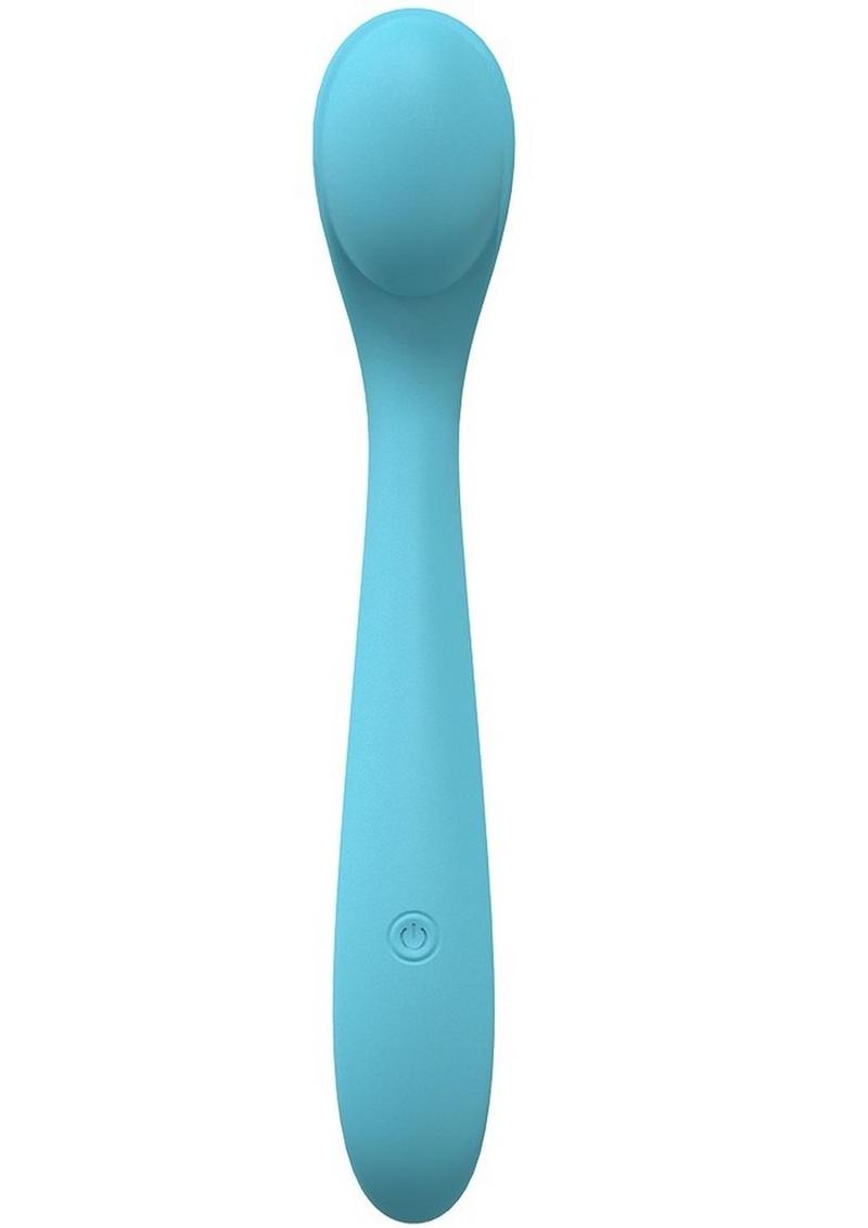 Loveline Juicy Silicone Rechargeable 10 Speed Flexible Vibe - Blue