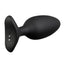 Lovense Hush 2 Rechargeable App Compatible Silicone Vibrating Anal Plug - Black - 1.5in