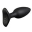 Lovense Hush 2 Rechargeable App Compatible Silicone Vibrating Anal Plug - Black - 1.75in