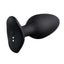 Lovense Hush 2 Rechargeable App Compatible Silicone Vibrating Anal Plug - Black - 2.25in