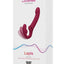 Lovense Lapis Rechargeable Silicone App Control Dual End Strapless Strap-On Vibrator