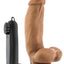 Loverboy Mma Fighter Vibrating Cock with Balls - Brown/Caramel - 7in