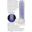 Luminous Dildo Silicone Realistic Dildo - Glow In The Dark/Purple - 8in