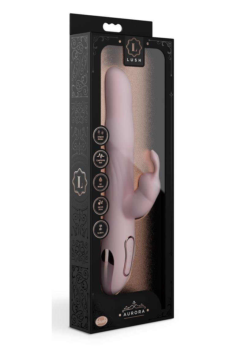 Lush Aurora Rechargeable Silicone Rabbit Vibrator - Pink