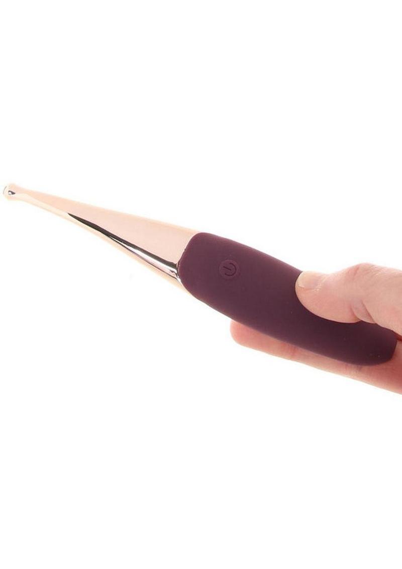 Lustful Climaxer Silicone Rechargeable Vibrator - Eggplant/Purple