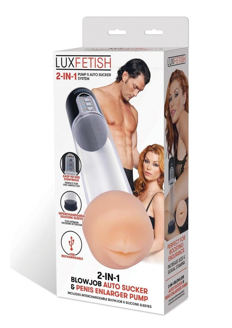 Lux Fetish 2 In 1 Blowjob Auto Sucker and Penis Englarger Pump