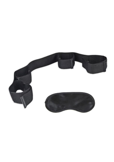 Lux Fetish Bondage Buddy Ankle and Wrist Restraints - Black