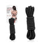 Lux Fetish Bondage Rope - Black - 10ft