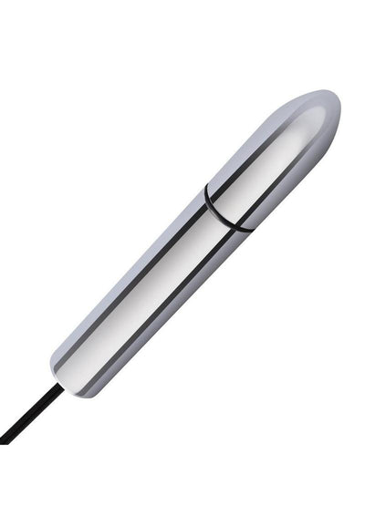 Lux Fetish Electro Sex Shock Wand with Remote Control - Black/Silver