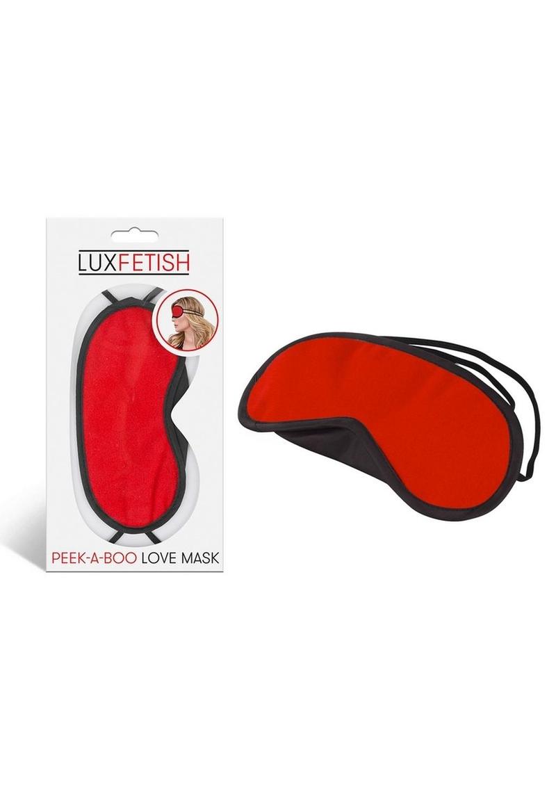 Lux Fetish Peek-A-Boo Love Mask