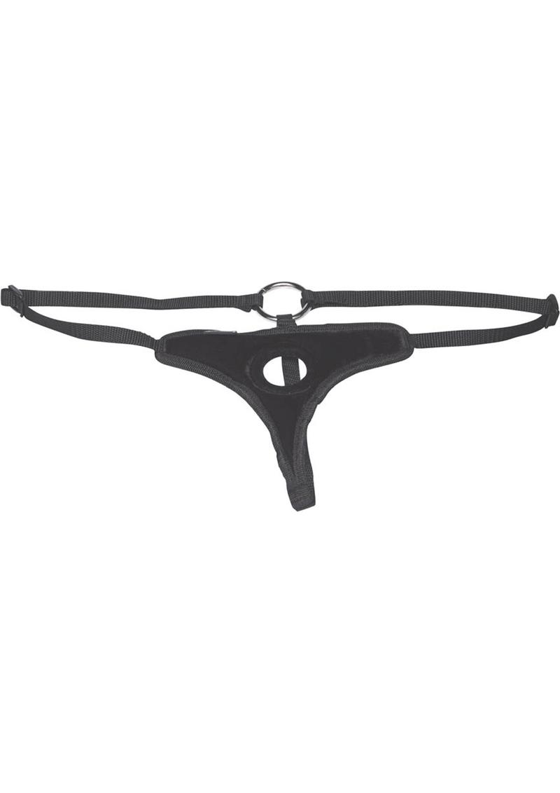 Lux Fetish Velvet Bikini Strap-On Adjustable