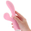 Luxe Aura Rechargeable Silicone Clitoral Stimulator - Pink