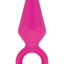 Luxe Candy Rimmer Silicone Butt Plug - Pink - Medium