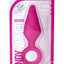 Luxe Candy Rimmer Silicone Butt Plug - Pink - Medium