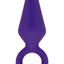 Luxe Candy Rimmer Silicone Butt Plug - Purple - Medium