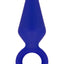 Luxe Candy Rimmer Silicone Butt Plug - Blue/Indigo - Small