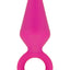 Luxe Candy Rimmer Silicone Butt Plug - Pink - Small