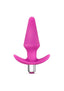 Luxe Discover Silicone Vibrator Butt Plug - Pink