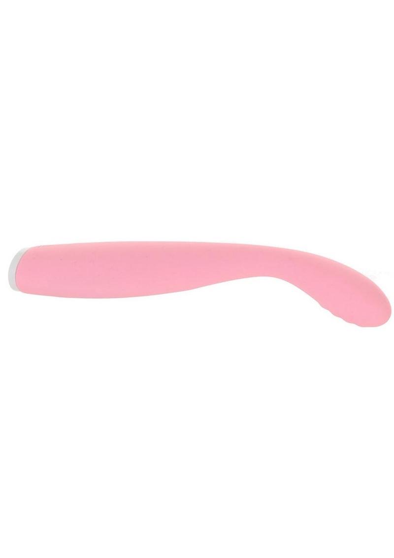 Luxe Lillie Silicone Rechargeable Vibrating Slim Wand Massager - Pink
