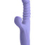 Luxe Nova Rechargeable Silicone Rabbit Vibrator - Purple