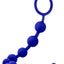 Luxe Silicone 10 Anal Beads - Blue/Indigo