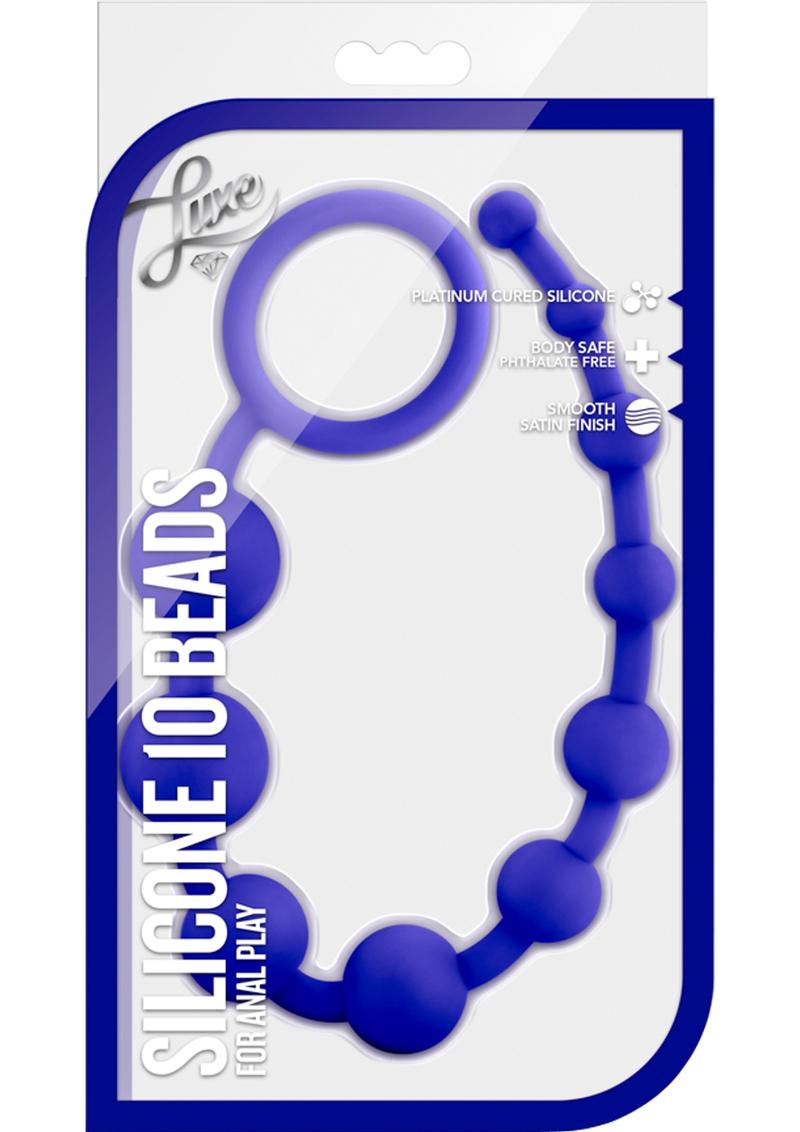 Luxe Silicone 10 Anal Beads