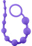 Luxe Silicone 10 Anal Beads - Purple