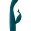 Luxe Skye Silicone Rechargeable Slim Rabbit Vibrator - Teal